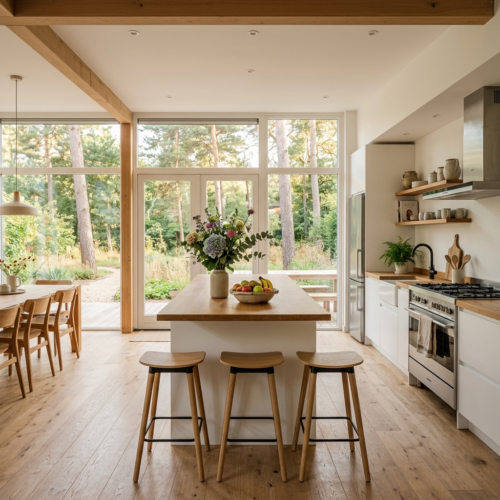 Modern open-plan kitchen